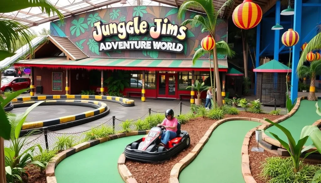 Image of Jungle Jims Adventure World with go-karts and mini-golf course