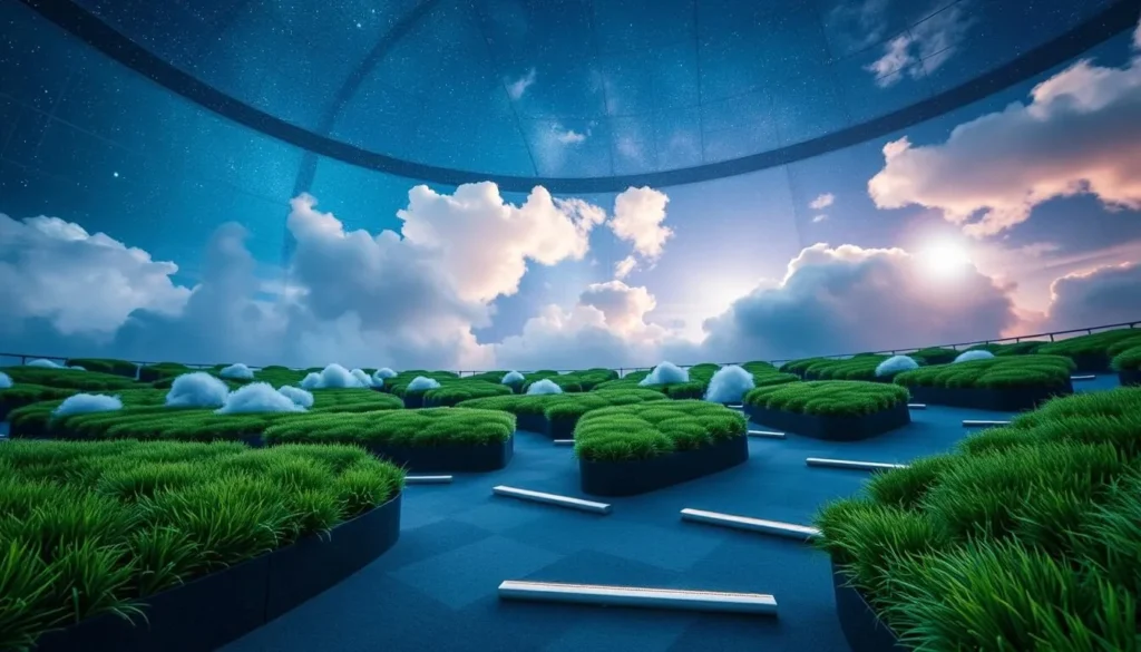 Image of KONICA MINOLTA Planetarium's unique "grass seats" and "cloud seats"