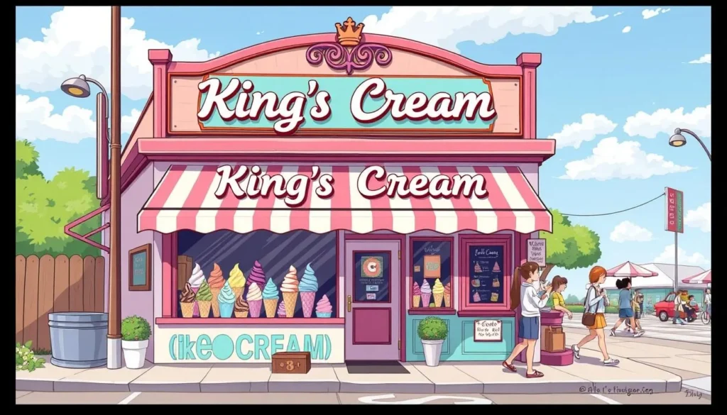Image of King's Cream ice cream shop