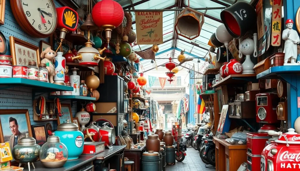 Image of Kongwak Market with vintage collectibles and retro items