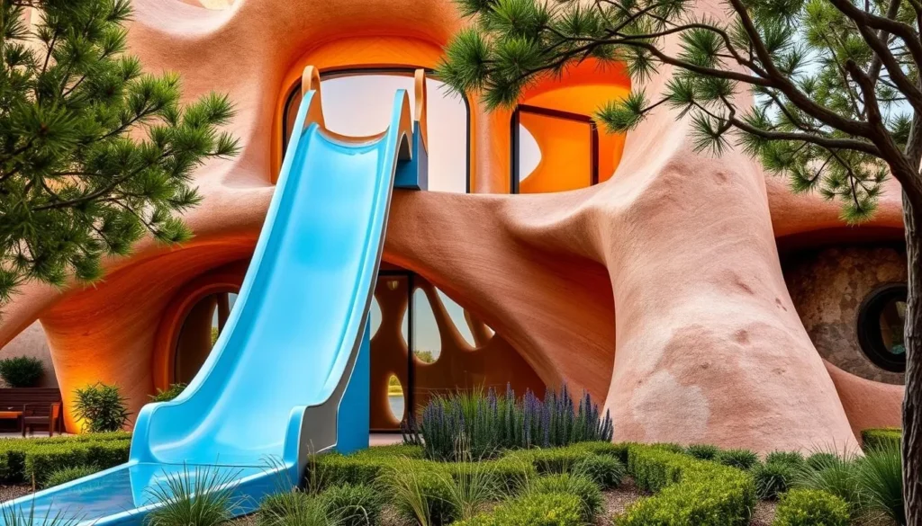 Image of LUMA Arles exterior with the slide