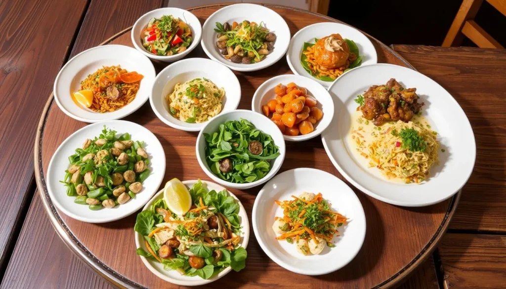 Image of La Almuzara's vegetarian dishes