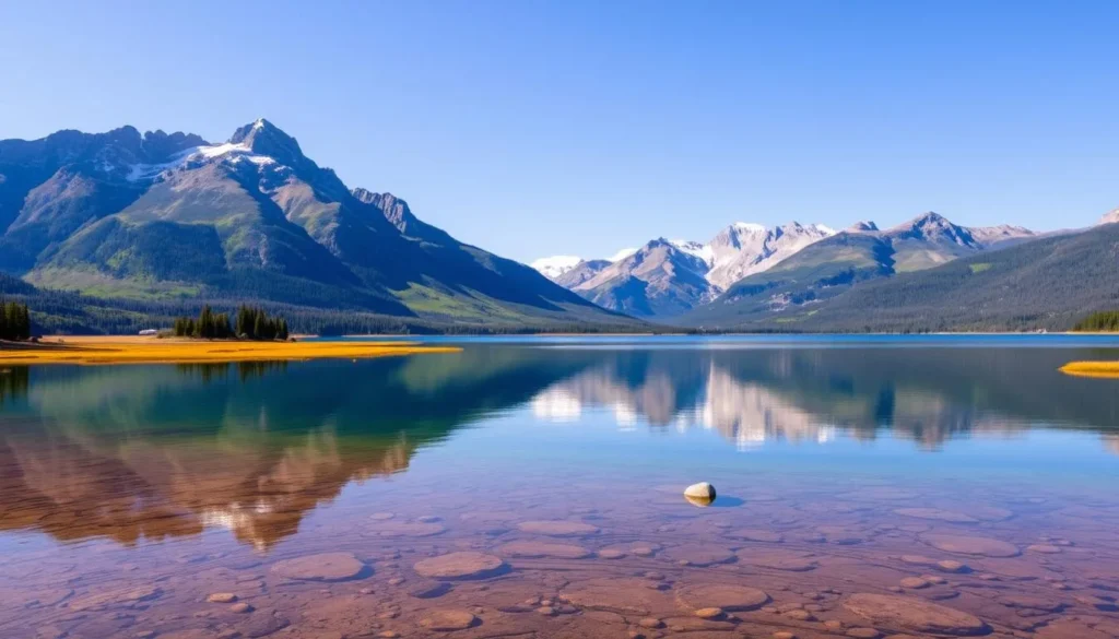 Image of Lake Beauvert in Jasper National Park
