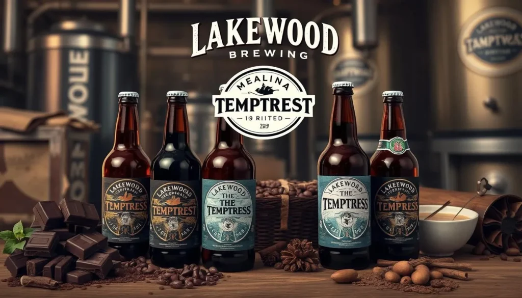 Image of Lakewood Brewing Company's "The Temptress" beer series