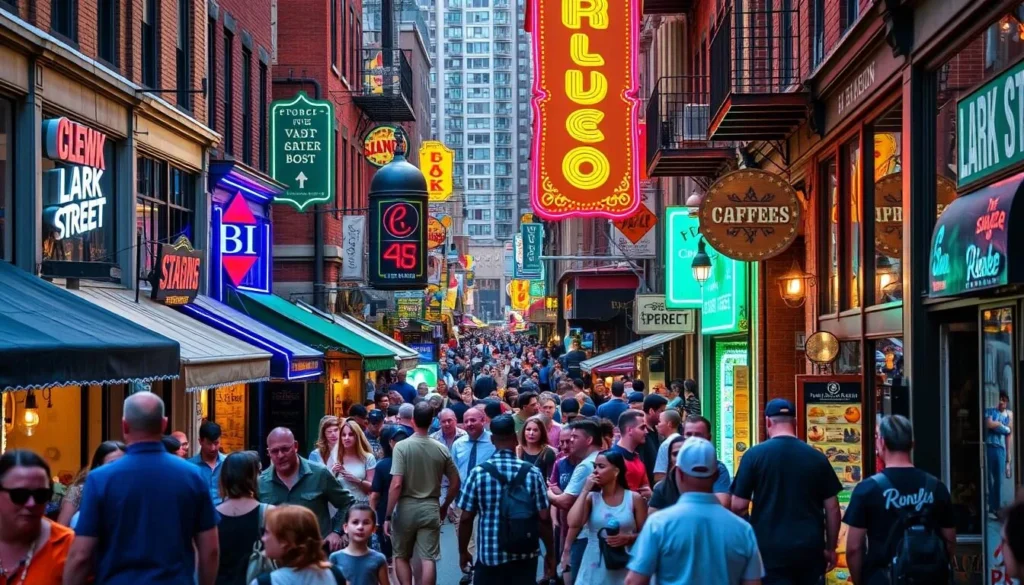 Image of Lark Street's vibrant atmosphere