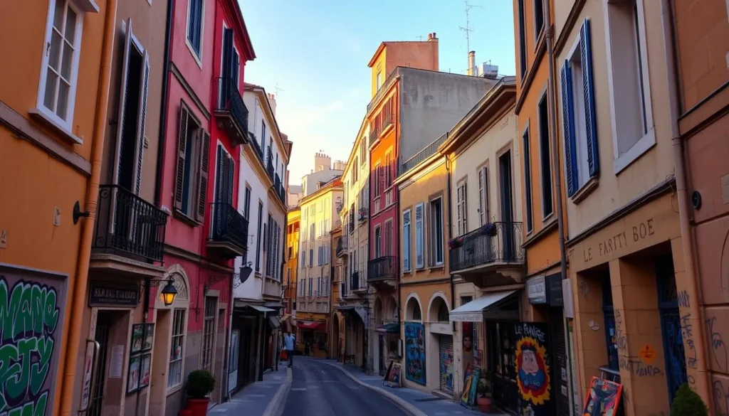 Image of Le Panier district in Marseille, France Image of Le Panier district in Marseille, France