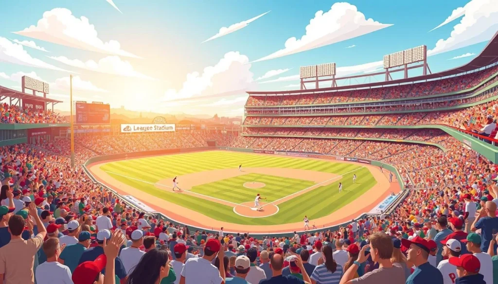 Image of League Stadium during a baseball game