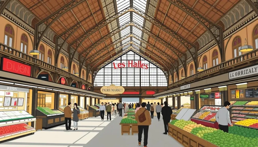 Image of Les Halles, Dijon's historic covered market