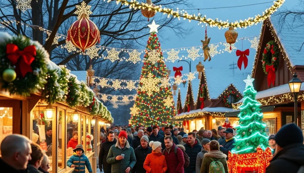 Image of Lindstrom's festive atmosphere during a seasonal event