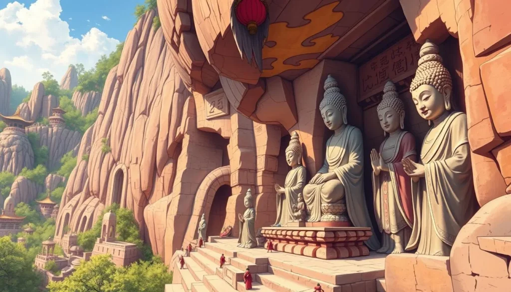 Image of Longmen Grottoes Buddhist sculptures