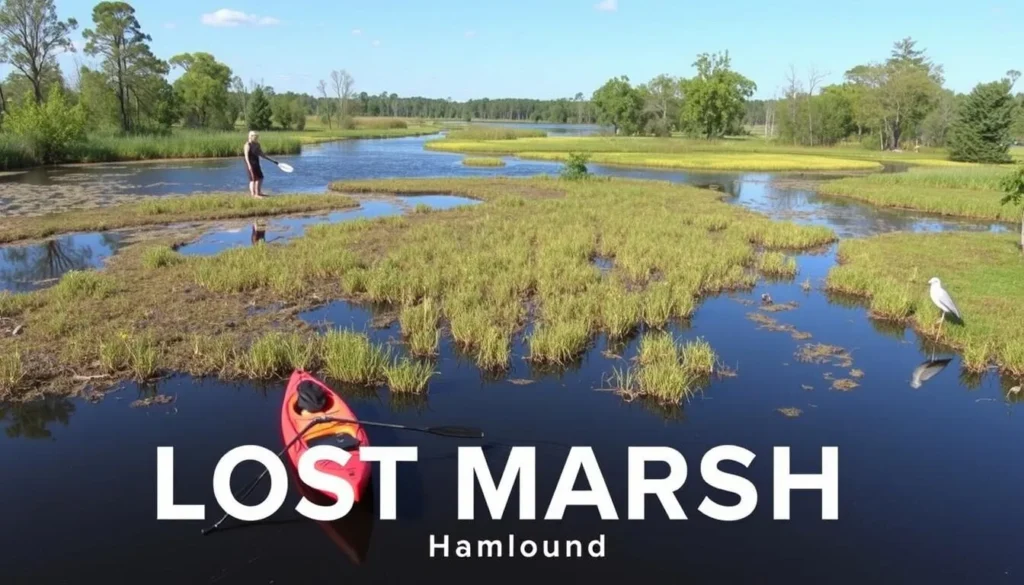 Image of Lost Marsh Environmental Recreation Area in Hammond, featuring its wetlands and outdoor recreational activities.