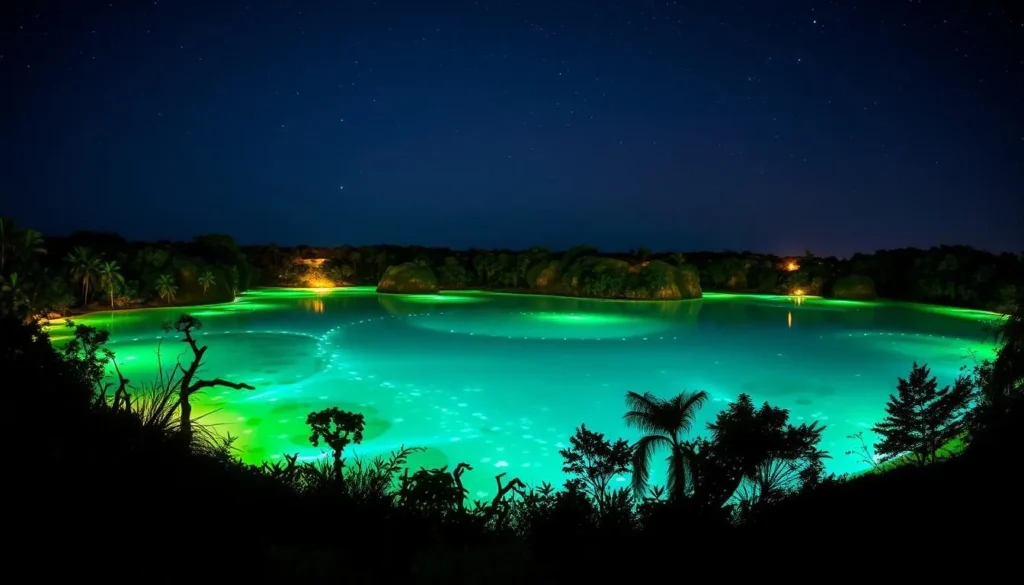 Image of Luminous Lagoon at night