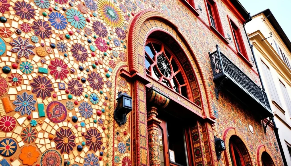 Image of Maison Picassiette's intricate mosaic exterior