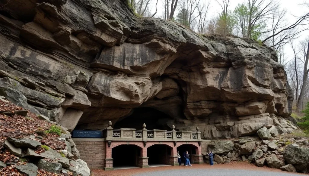 Image of Mammoth Cave's historic entrance