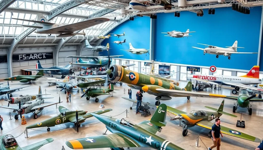 Image of Military Aviation Museum's aircraft collection