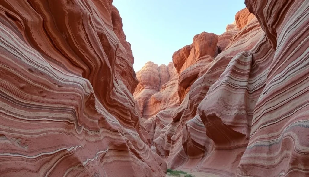 Image of Mosaic Canyon's unique marble and breccia formations