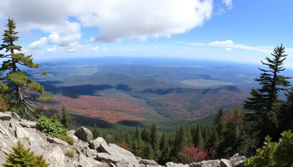 Image of Mount LeConte's summit with panoramic views