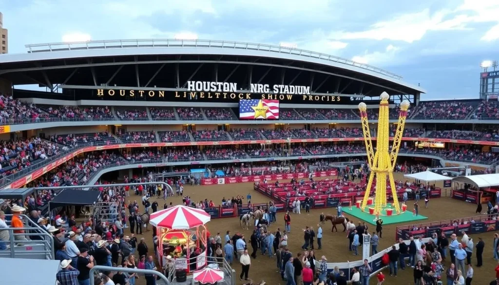 Image of NRG Stadium during the Houston Livestock Show & Rodeo