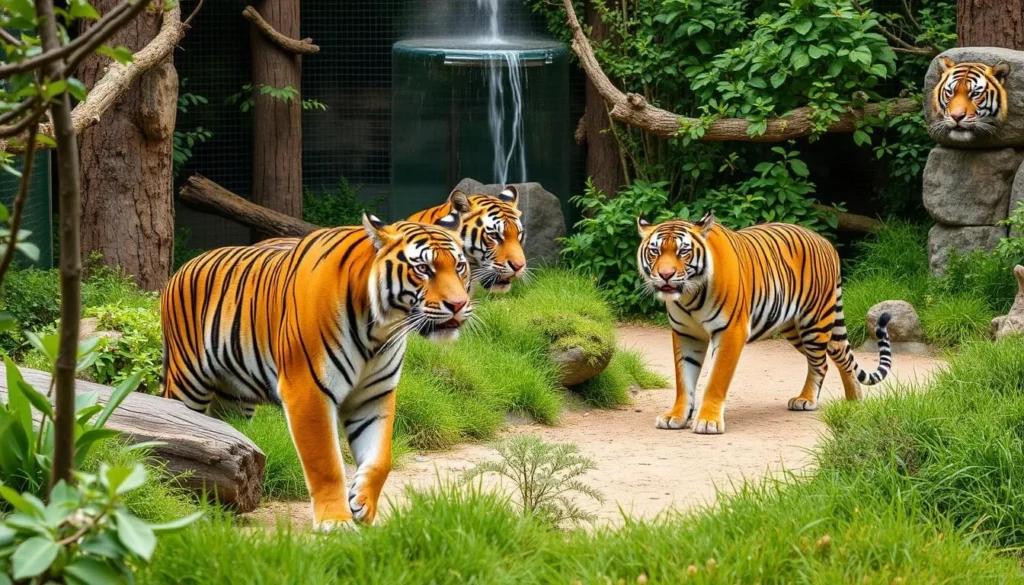 Image of Nashville Zoo's Tiger Crossroads exhibit Image of Nashville Zoo's Tiger Crossroads exhibit