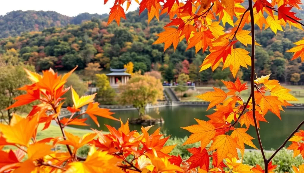 Image of Nay Aug Park during fall foliage