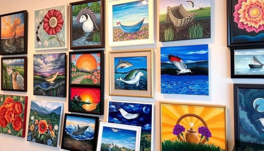 Image of North Water Gallery with local artwork