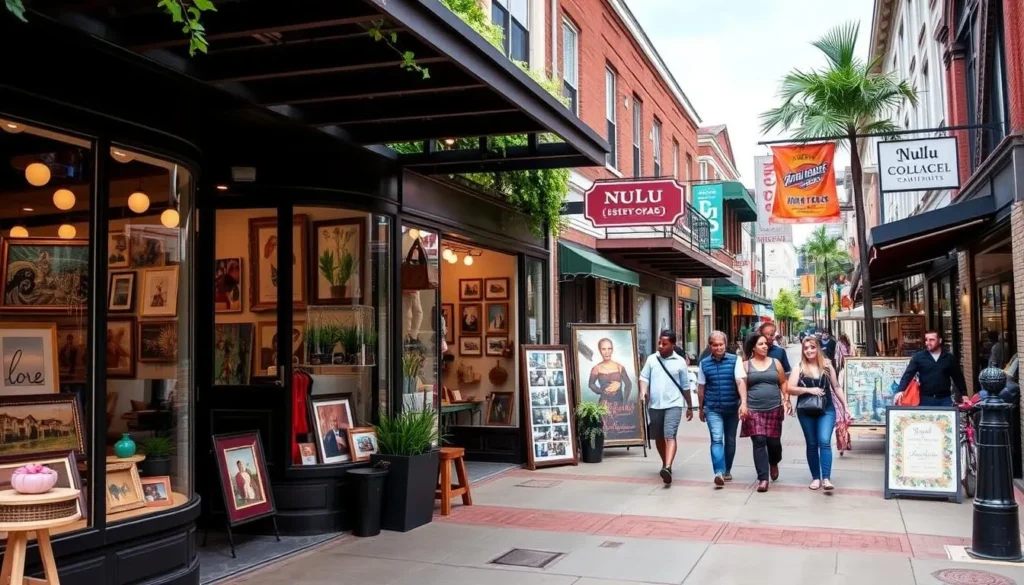 Image of NuLu's trendy galleries and boutiques