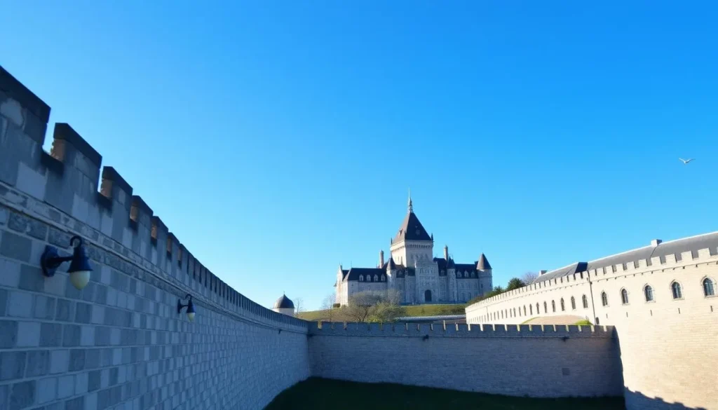 Image of Old Quebec city walls and Château Frontenac