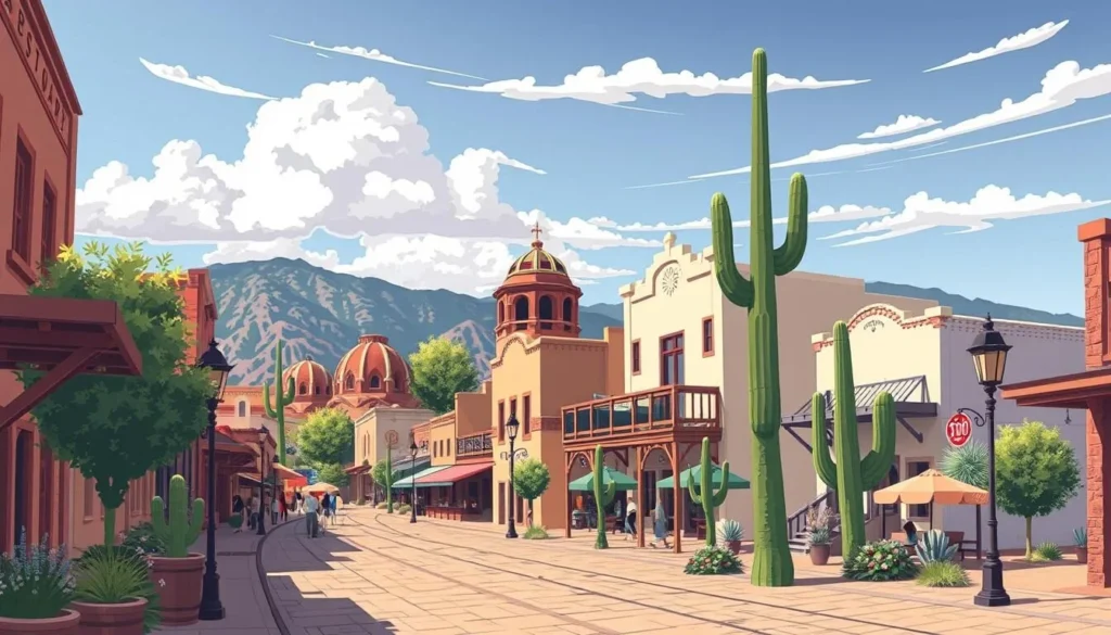Image of Old Town Scottsdale's charming streets and Western-style architecture