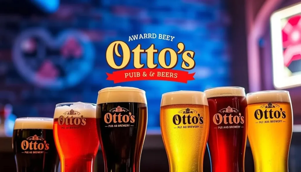 Image of Otto's Pub and Brewery's award-winning beers