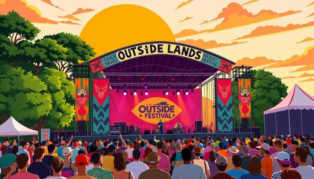 Image of Outside Lands Music Festival stage