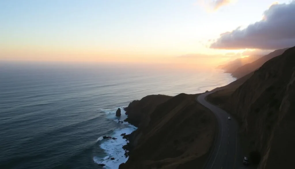 Image of Pacific Coast Highway with ocean views