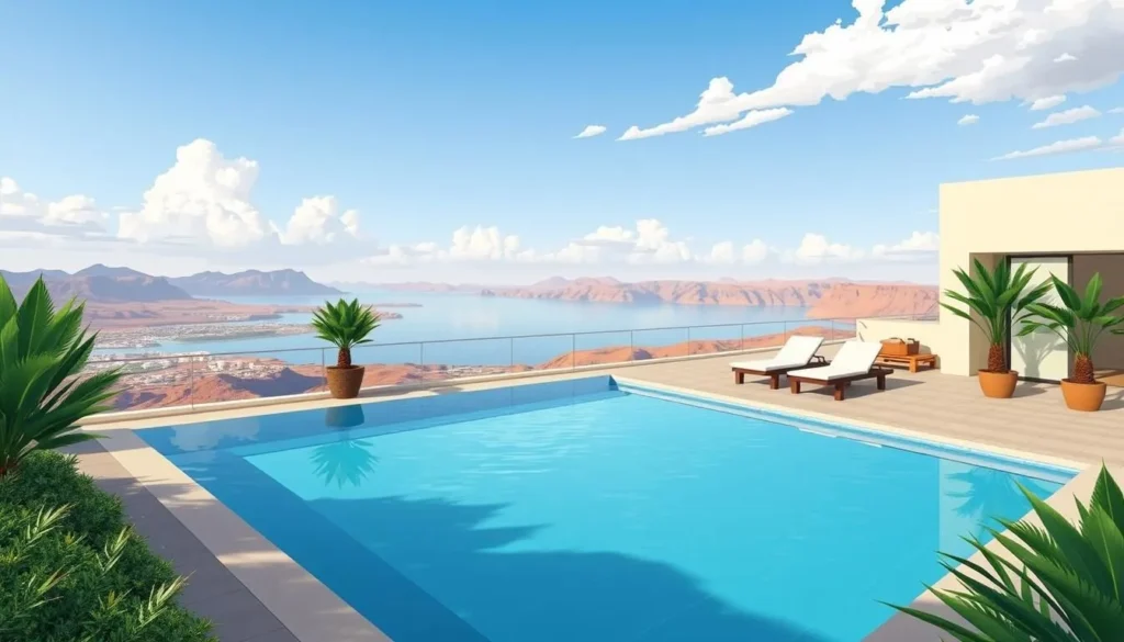 Image of Petra Moon Hotel rooftop pool