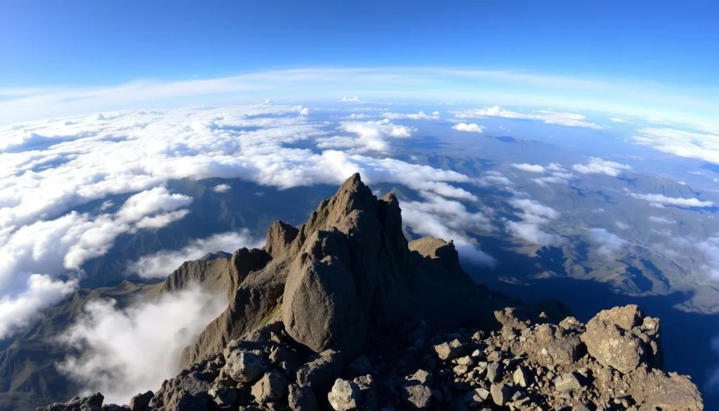 Image of Pico Basilé's summit or the views from the top