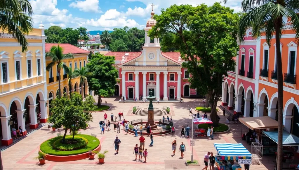 Image of Plaza Colón in Mayaguez, Puerto Rico