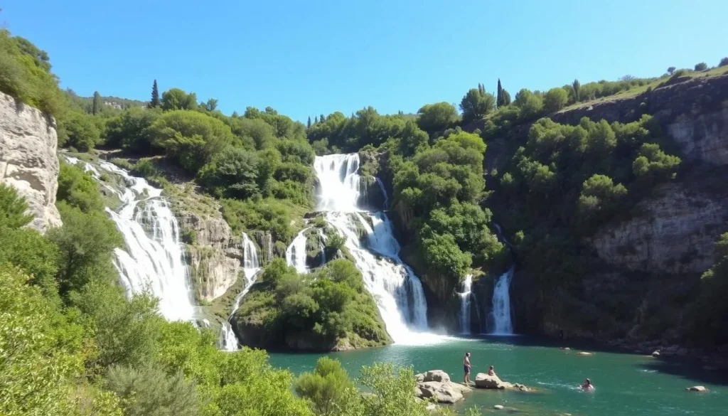 Image of Polylimnio Waterfalls