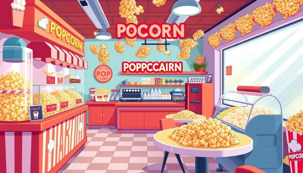 Image of Popcorn Cafe with a variety of flavors