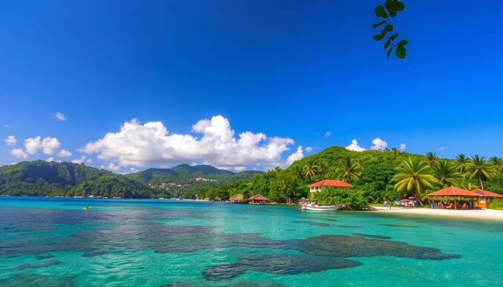 Image of Port Antonio's lush landscapes and serene beaches