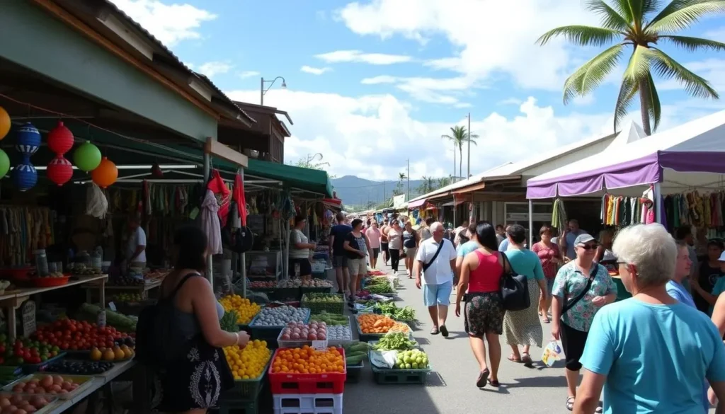 Image of Punanga Nui Market in Avarua, Rarotonga