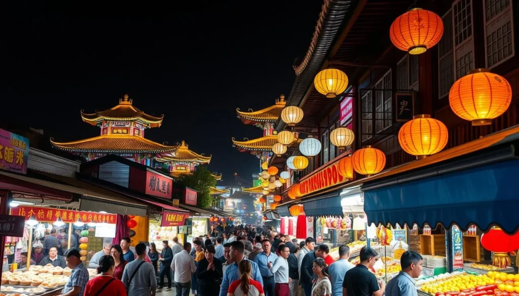 Image of Qingzhou's night market