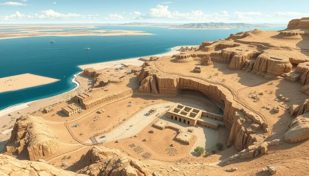Image of Qumran Caves near the Dead Sea