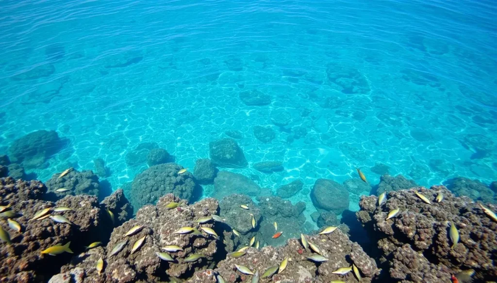 Image of Rincon coastline with clear waters and diverse marine life