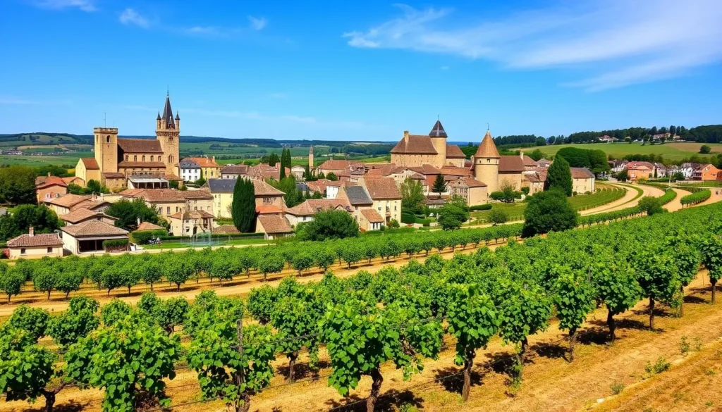 Image of Saint-Émilion's medieval village and vineyards