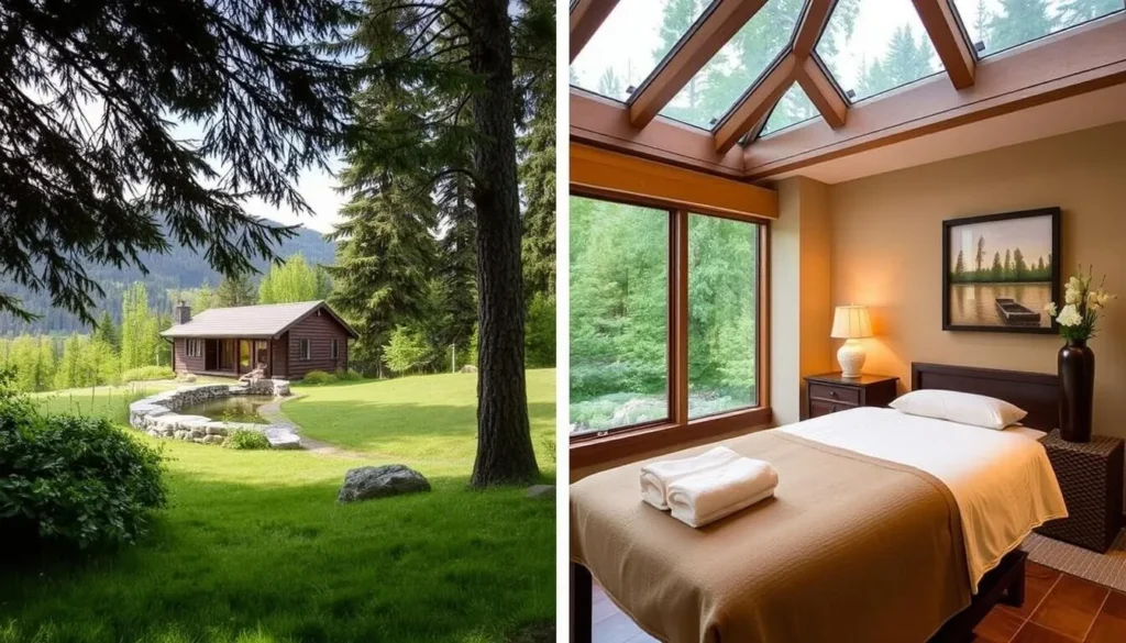 Image of Salish Lodge & Spa's serene surroundings or a tranquil spa treatment room