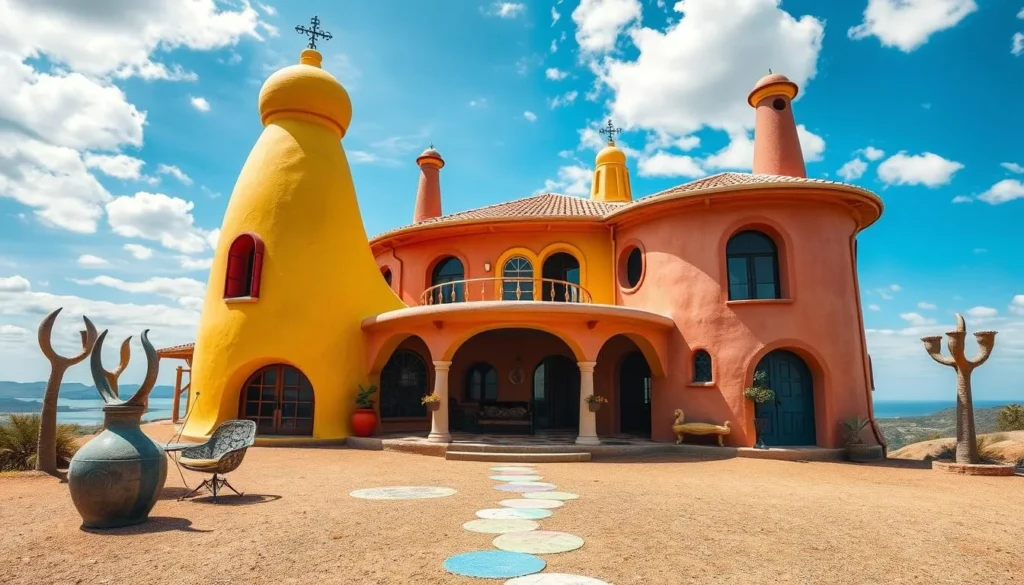 Image of Salvador Dalí in his home at Portlligat