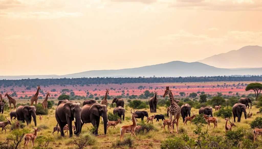 Image of Samburu National Reserve with diverse wildlife