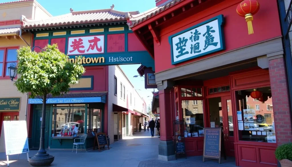 Image of San Luis Obispo's Historic Chinatown District Image of San Luis Obispo's Historic Chinatown District