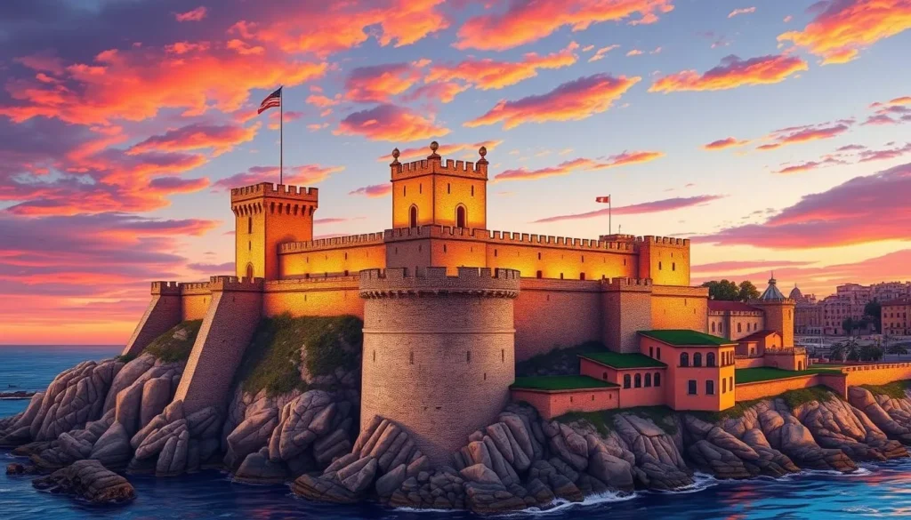 Image of San Sebastian Castle in Cádiz, Spain Image of San Sebastian Castle in Cádiz, Spain