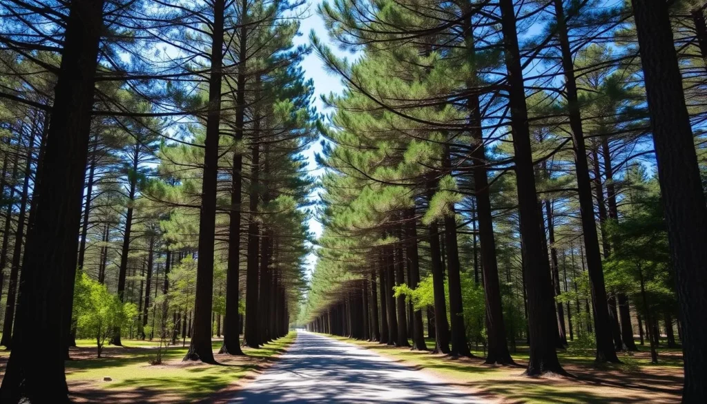 Image of Saratoga Spa State Park's Avenue of the Pines