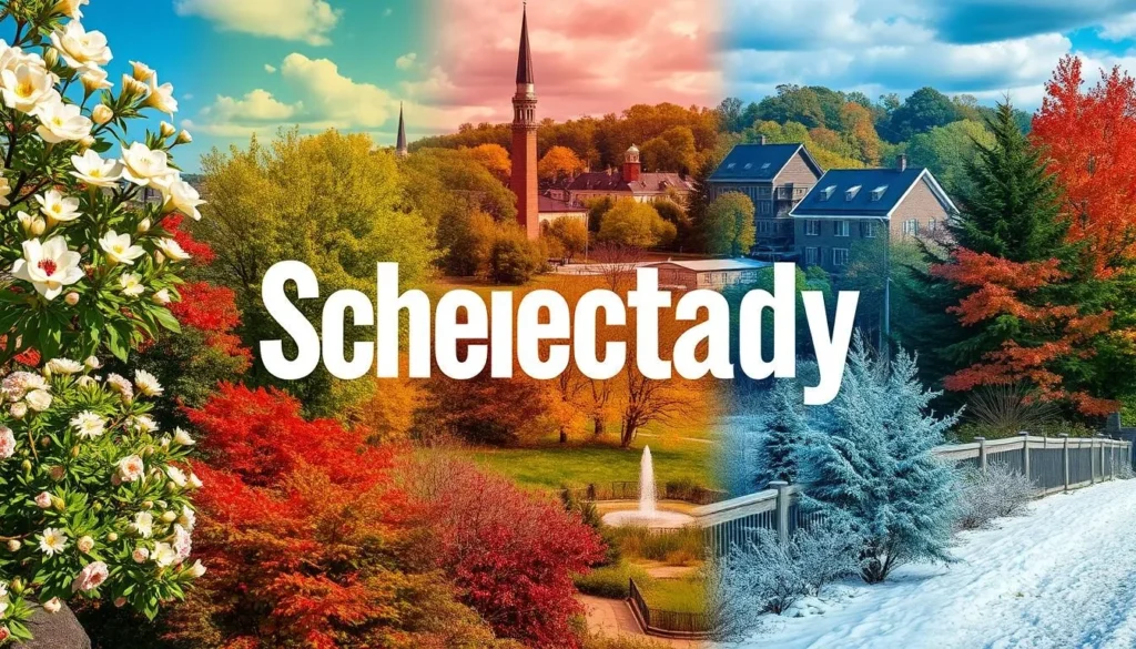 Image of Schenectady's seasonal landscape