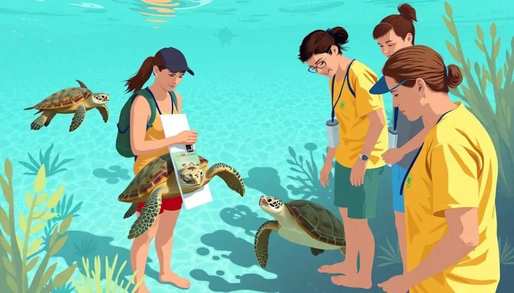 Image of Sea Turtle Conservation Bonaire in action